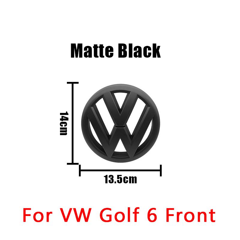 Hub Caps 1Pcs 135mm 110mm VW Golf 6 MK6 For Volkswagen Golf6 2009-2012 Car Rear Trunk Lid Front Grill Emblem Trunk Auto Badge Ac