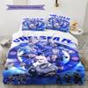 Chelsea FC football RugPattern Bedding Quilt Set Quilt Cover Pillowcase Home Decoration Birthday Gift (1 * duvet cover + 2 * pillowcase, without core)
