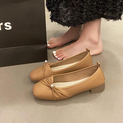 Женские туфли-лодочки с неглубоким вырезом, нежные, в стиле французского вечернего бриза, из искусственной кожи, на мягкой подошве, модные, универсальные, на одном ремешке, Мэри Джейн, туфли Дуду