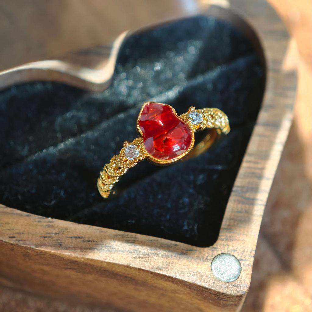 Винтажное матовое кольцо класса люкс рубиново-пурпурного цвета с бриллиантами и эмалью, кольцо на указательный палец, для ношения в несколько рядов, ветер, премиальные универсальные аксессуары