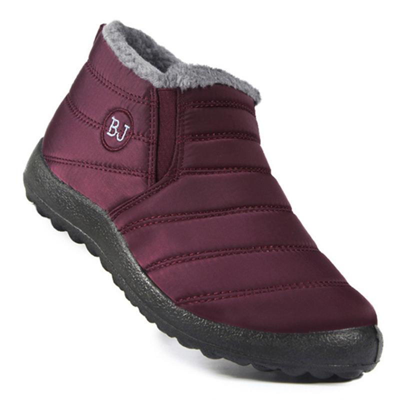 Мужские ботинки Зимняя обувь для мужчин Ботильоны Легкие Зимние ботинки для мужчин Слипоны С мехом Повседневная обувь