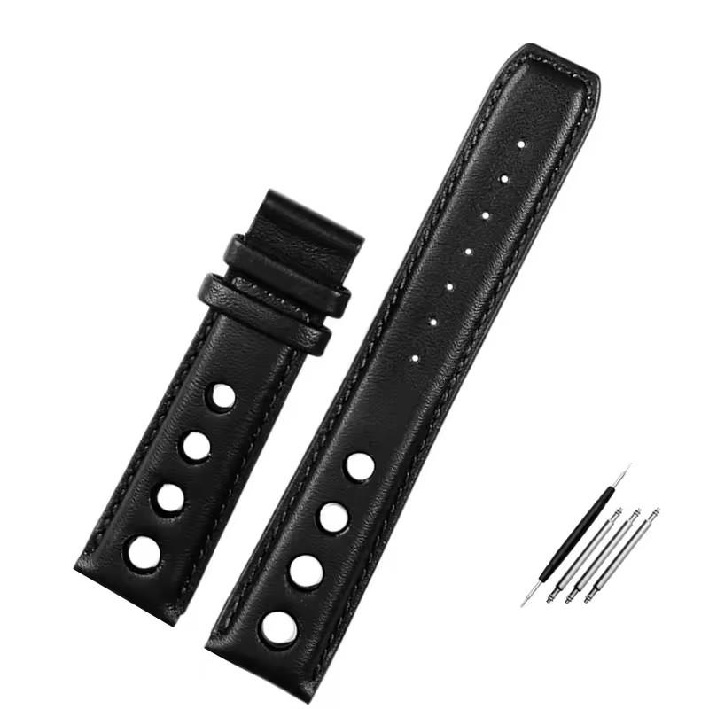 Браслет из натуральной кожи Для tissot 1853 Sport Часы аксессуары ремешок Racing PRS516 T91 1853 Верхний слой коровьей кожи 20 мм ремешок chopin