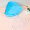 Hamster Litter Box Pet Corner Toilet Small Pet Potty Trainer Litter Tray Habitat Decor for Squirrel Chinchilla Rabbit