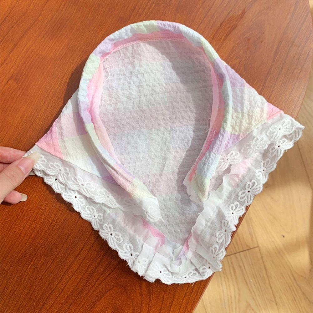 Hair Accessories Triangle Scarf Lazy Person Lace Headscarf Sun Protection Headscarf
