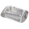 Butter Dish Box Container Cheese Bread Storage Tray With See-Through Lid