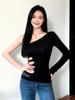 Женская футболка Spicy Girl с одним плечом и длинным рукавом - Весеннее Новое Поступление
