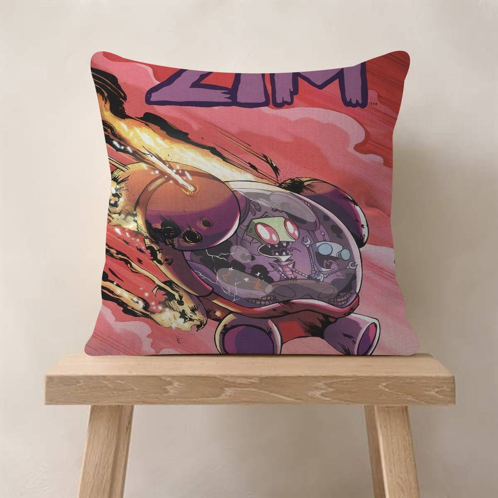 Invader ZIM Мультяшный Фильм Наволочка Мультяшный Подарок Чехол на Подушку Спальня Дом Диван Стул Сиденье Декор Наволочка