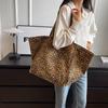 Autumn and Winter Women Shoulder Bags Large Capacity Leopard Prints Grand Handbags Canvas Shopper Tote Bags