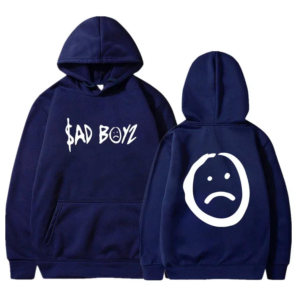 2025 Худи Junior H Sad Boyz Мировой тур Мерч Длинный рукав Уличная одежда Мужская Женская Худи Хип-хоп Одежда