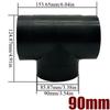 42/60/75/90mm Air Vent Y T Flat Piece Ducting Pipe Outlet Exhaust Joiner Splitter For Webasto Eberspaecher Diesel Parking Heater
