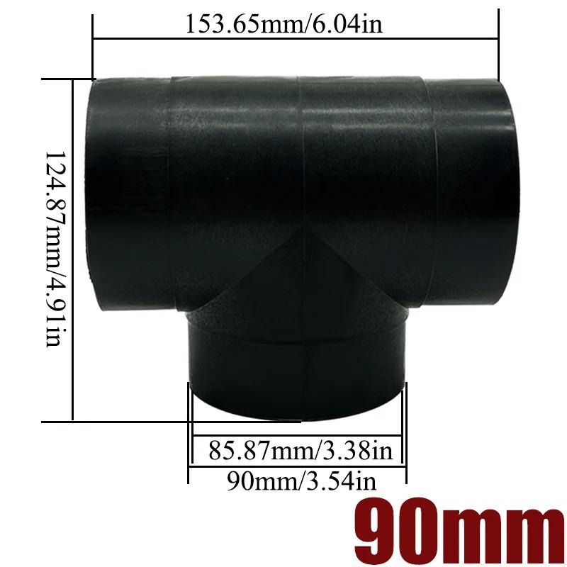 42/60/75/90mm Air Vent Y T Flat Piece Ducting Pipe Outlet Exhaust Joiner Splitter For Webasto Eberspaecher Diesel Parking Heater