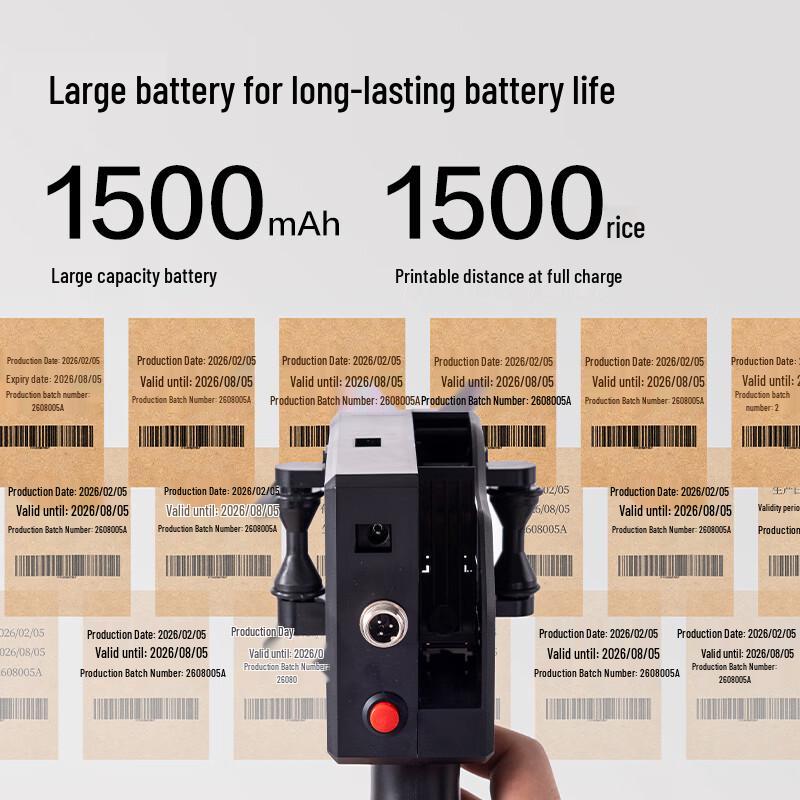 Deli GE108I Handheld Smart Inkjet Printer