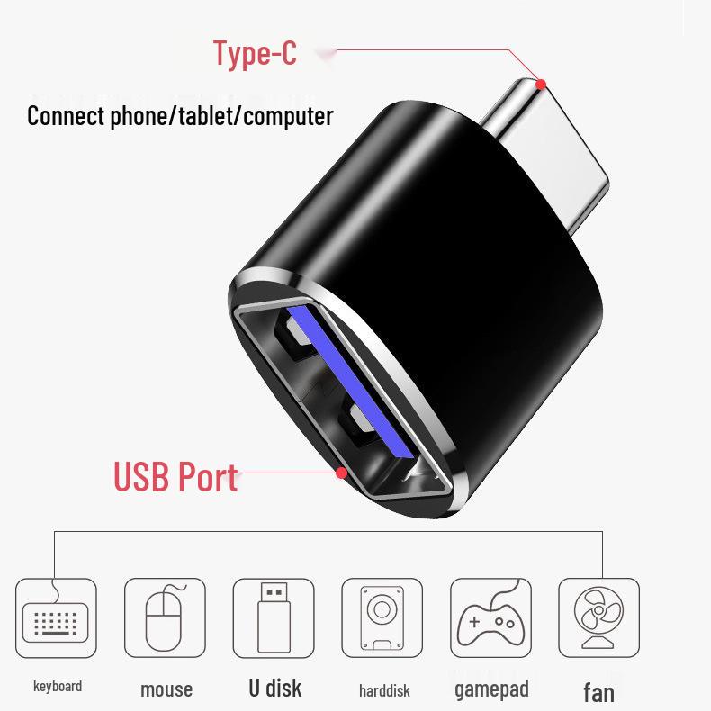 Type-C to USB 3.0 OTG Adapter for Huawei & Xiaomi Phones and Laptops