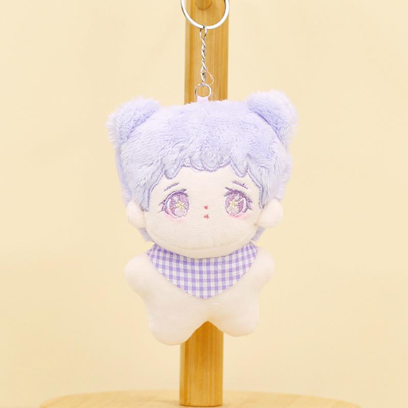 Colorful Cotton Doll Keychain Fluffy Plush Toy Perfect Bag Accessory For Couples