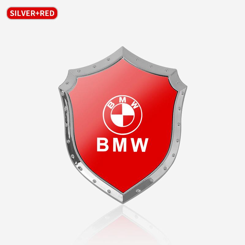 ZFAL7 3D Decal Motorcycle Sticker Stainless Steel Car Creative Styling Decoration Sticker For BMW M F10 F20 E92 E93 X1 E43 E53 E63 E84