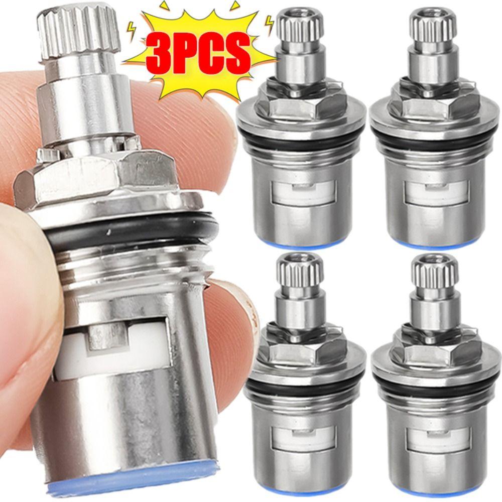 New Stainless Steel Faucet Valve Core Rust Resistant Universal Tap Valve Easy Installation Faucet Cartridge Household Plumbing