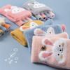 Cartoon Printed Kids Plush Gloves Thick Warm Furry Warm Mitts Cute Knitted Mittens  Winter