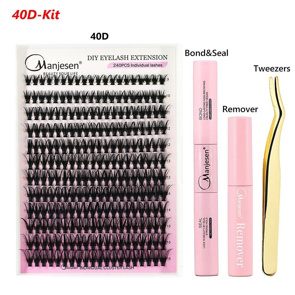 Natural Look 120/144/240 Pcs Lash Clusters DIY Eyelash Extension Kit for Beginners