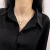Simple Women Hip Hop Stainless Steel Exquisite Fashion Jewelry Bear Pendant Necklace Clavicle Chain