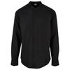Urban Classics Mens Cotton Standing Collar Shirt