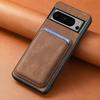 2 in 1 Detachable Cards Bag Wallet Leather Case For Google Pixel 8 Pro 7 7A 6 6A Wireless Charging Vintage Skin Feeling Cover
