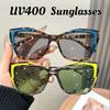 Neutral New Style Fashion Luxury Uv400 Sunglasses Color-Blocked Cat-Eye Uv-Protective Eyewear Street Style Vacation Sunglasses
