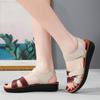 Classic Soft Bottom Leather Woman Sandals Soft Bottom Mother Shoes Mixed Colors Female Sandals New Mother Sandals