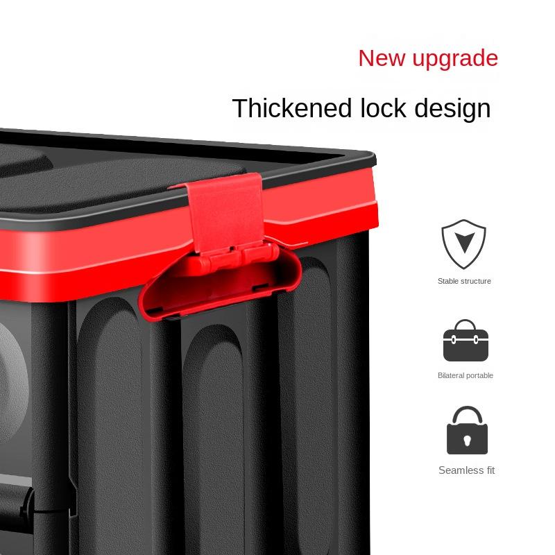 Automobile Storage Box Camping Household Car Storage Box Large Capacity Backup Folding Car Storage Trunk Box Stowing Tidying