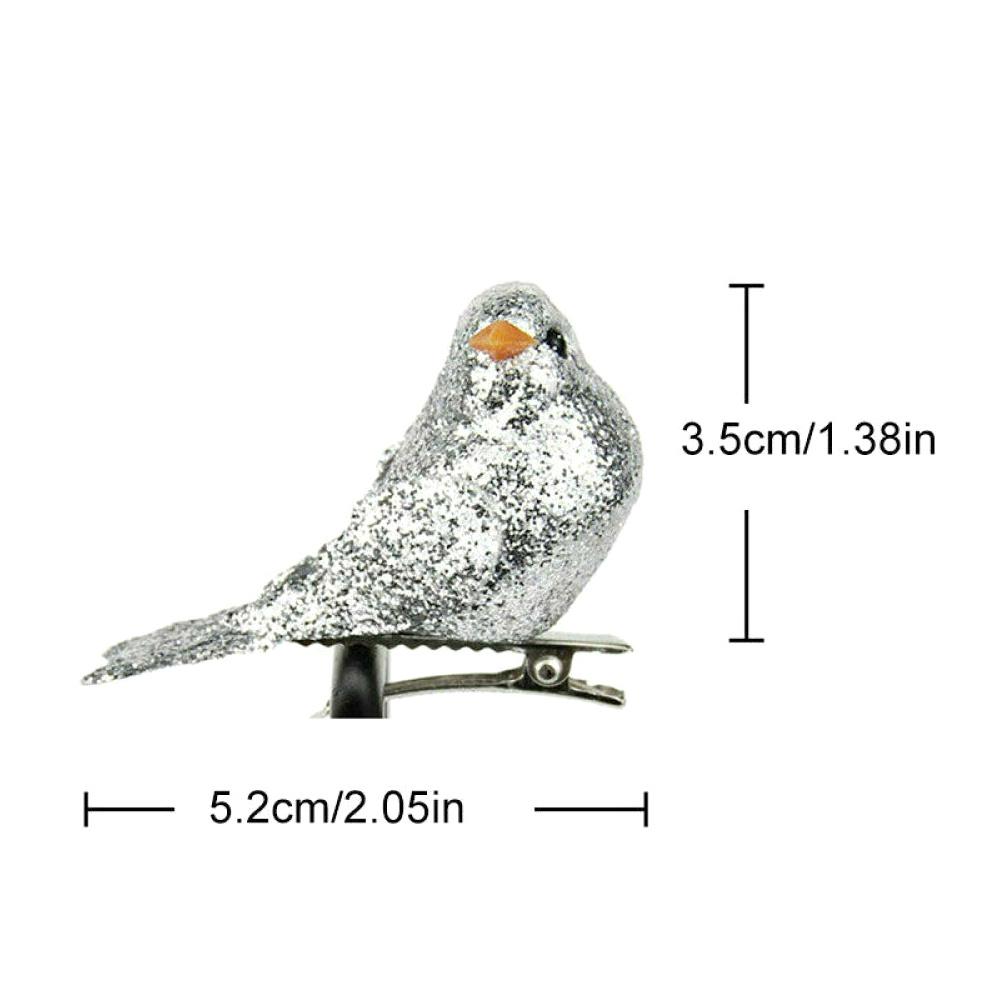 12шт мини-поддельные птицы искусственные птицы домашний декор рождественской елки