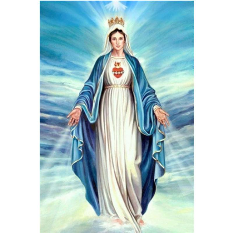 5D DIY Алмазная картина Благочестивая молитва Алмазная вышивка Набор для вышивки крестом Полный горный хрусталь Мозаика Домашний декор