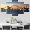5 предметов настенного искусства холст картины архитектура мост пейзаж постер современная гостиная спальня украшение дома картины без рамки
