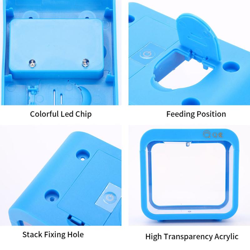 Горячий! 5 цветов коробка для рыбы со светом креативный съемный мини-футляр аксессуары для аквариума