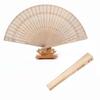 Chinese Vintage Simple Fashion Sandalwood Scented Folding Hollow Wooden Fans Hand Held Fans Accessories Gifts Decoration Supply
