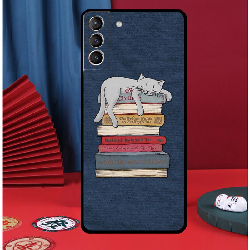 Иллюстрация «Читать книги» Чехол для телефона Для Samsung Galaxy S24 Ultra S9 S10 S20 FE S21 S22 S23 Plus S25 Ultra Задняя крышка