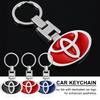 Car Keychain Car Emblem Gift With Key Ring Auto Accessories For TRD Crown Reiz Corolla Prada Alphard Yaris Camry GT86
