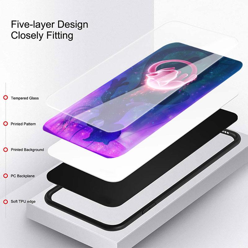 Стеклянный чехол с рисунком аниме «Покемон» для Xiaomi Mi Poco X3 NFC F3 11T 11 Lite Funda для Redmi Note 11 Pro 10 9 8 9C K40, чехол для телефона