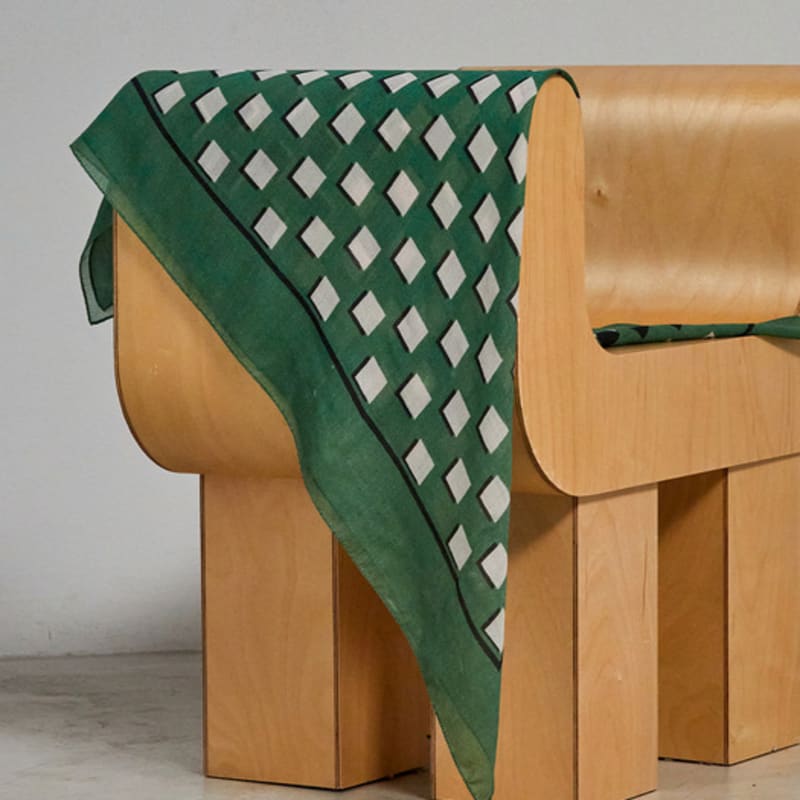 ANA MAISON Picture Window Silk Wool Scarf [PMsw-1384]