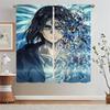 Attack On Titan Blackout Curtain for Living Room Decoration White Curtains 2 Pcs Set Partition Window Sheer Curtains Blind Curls