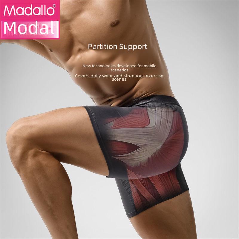 Мужские удлиненные трусы-боксеры Aoyuan Anti-Wear для бега, тренировочные шорты большого размера