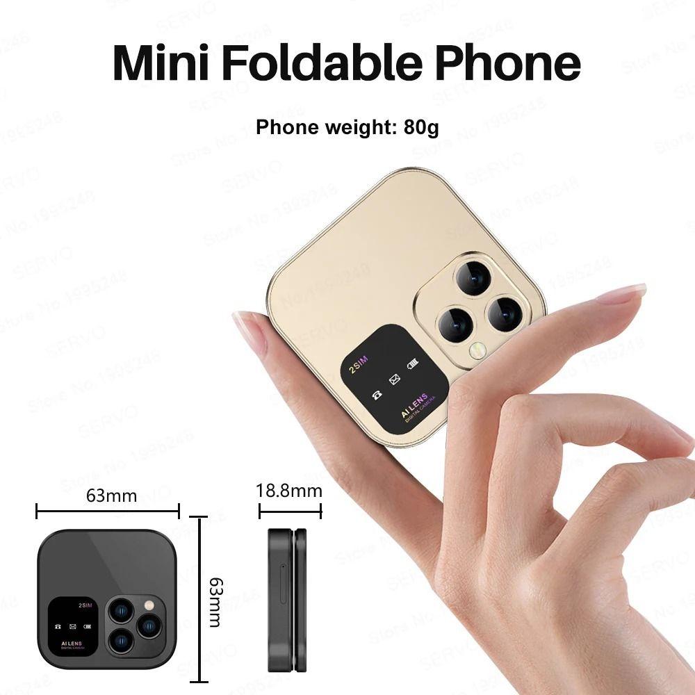 I16Pro Мини-раскладной мобильный телефон 2SIM-карты Женский раскладной мобильный телефон Маленький раскладной мобильный телефон