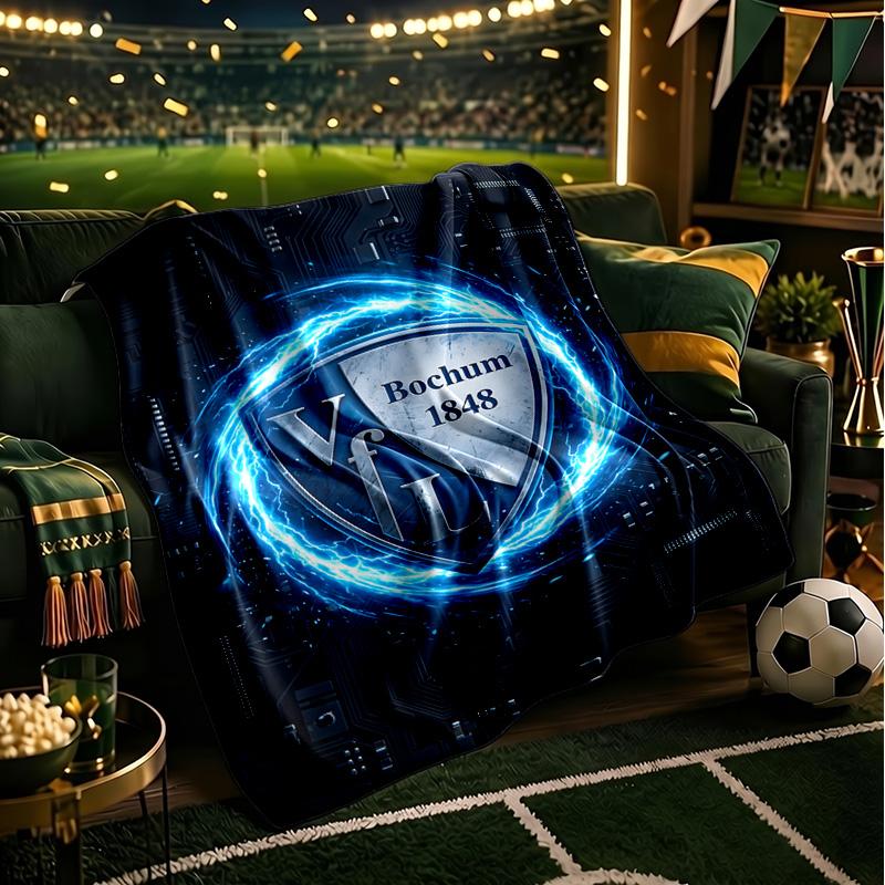 Football Bochum Blanket Lightweight Ideal Bedding Blanket Perfect for Travel, Camping, Living Rooms, Offices, Sofas, Fan Christmas gift