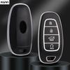 NEW TPU Car Key Case Cover For Hyundai Tucson Solaris Sonata Hybrid NEXO NX4 Santafe Dn8 4 Buttons 2020 2021 2022 Accessories