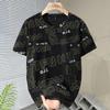 Большие размеры 5XL-12XL Модная мужская футболка Летние оверсайз топы Повседневная винтажная футболка с коротким рукавом Летняя одежда