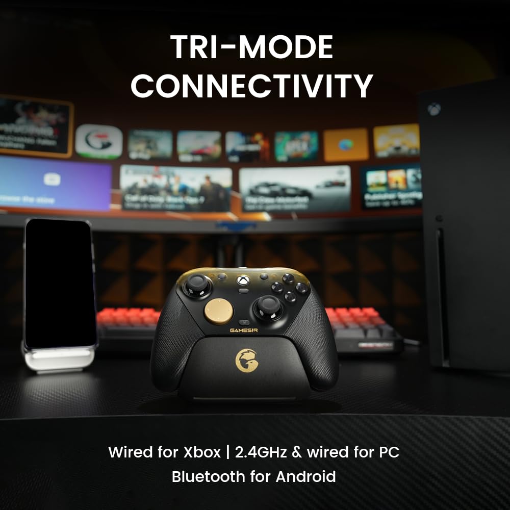 Проводной контроллер GameSir G7 Pro для Xbox Series X|S/Xbox One, ПК/Android, беспроводная совместимость, TMR стики, аналоговые триггеры с эффектом Холла, частота опроса 1000 Гц