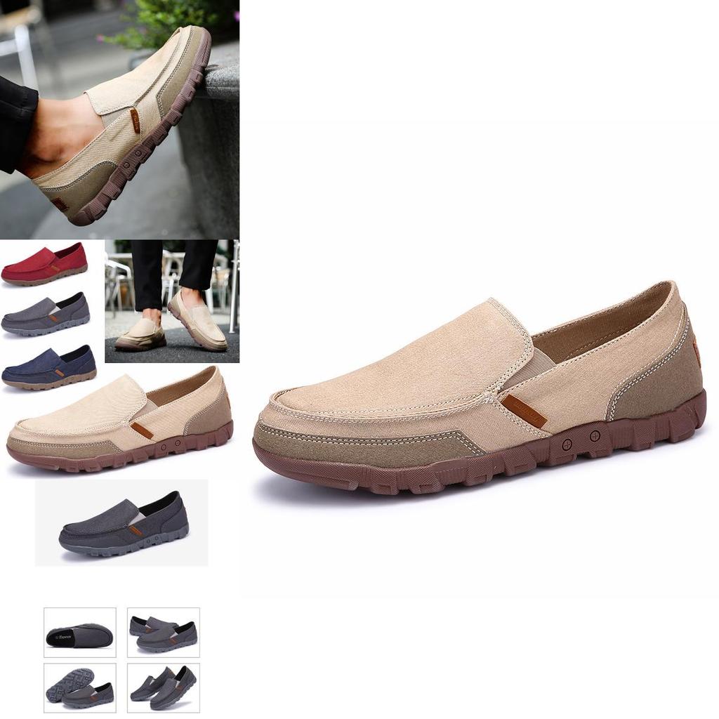 Elegant Men's Casual Canvas Shoes With Breathable And Comfortable Design