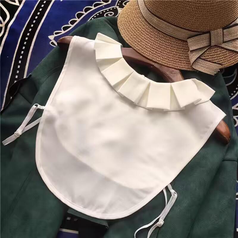 Hollow Doll Collar White Shirt Half Shirt Fake Collar Lady Casual Flower Decoration Collar Girls Detachable False Blouse Collar