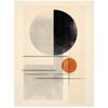 Geometryczna Abstrakcja Geometryczna Abstrakcja, 70X100 Cm, Rama Aluminiowa Czarna, Papier Matowy 230 Gsm