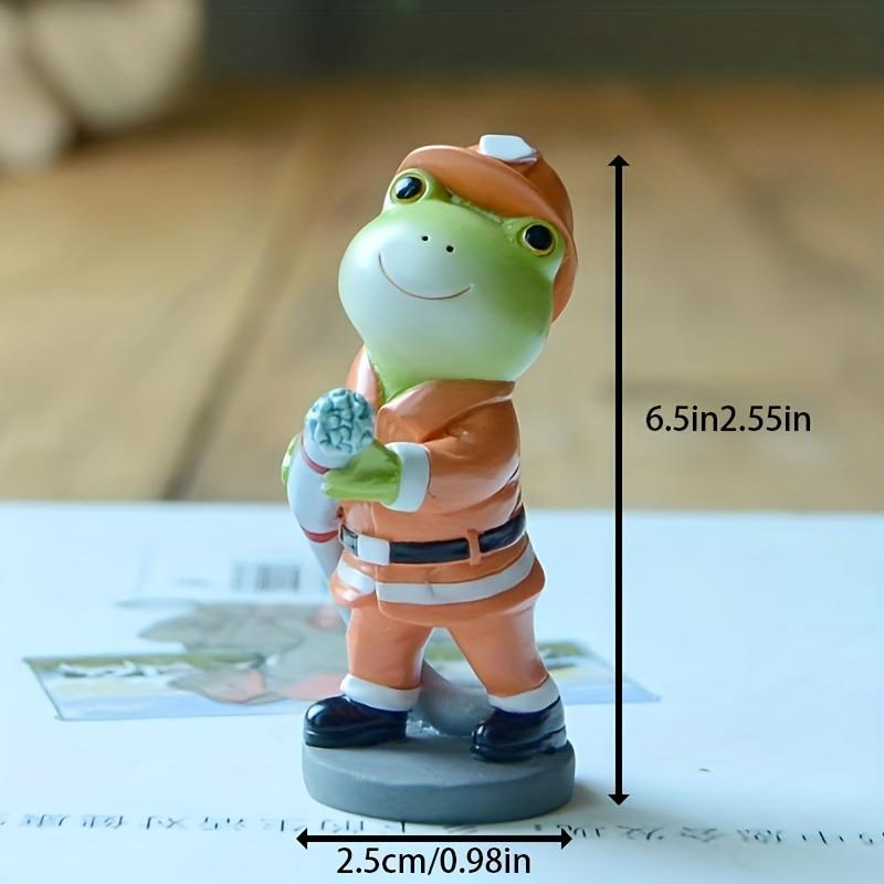 1 шт. милые профессиональные украшения в виде лягушки, врачи, медсестры, повара, пожарные, можно использовать в качестве настольных украшений, офисные подарки для друзей