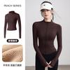 Spring velvet sports jacket women's slim and thin versatile yoga clothes, high-end running fitness warm top