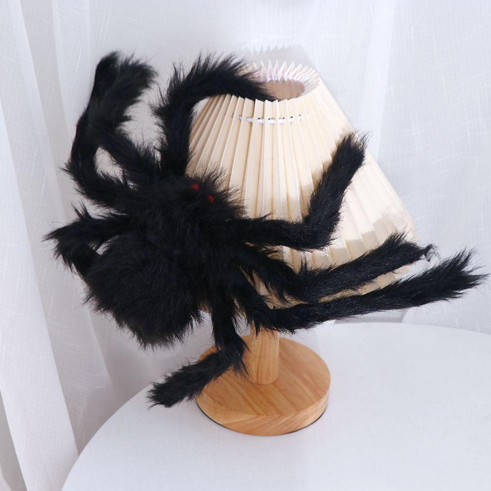 DIY Ornament Horror Giant Spider Black Plush Spider Artificial Spider Haunted House Decor